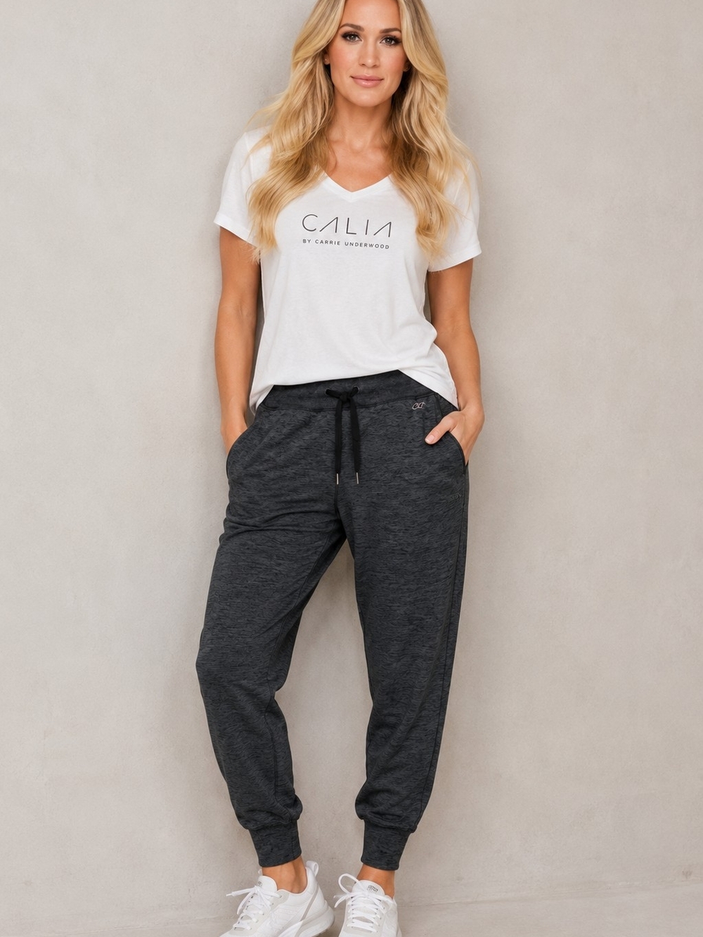 Alia Dark Charcoal Drawstring Jogger Pants